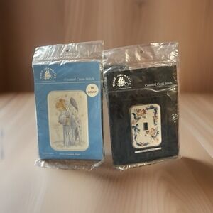Fond Memories Cross Stitch Switchplate Kit Guardian Angel S1411 Cherubs #158 Lot